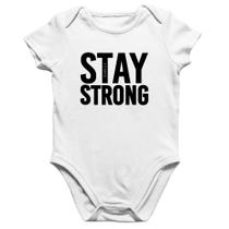 Body Bebê Algodão Stay Strong - Foca na Moda Body Bebê Algodão Stay Strong - Foca na Moda