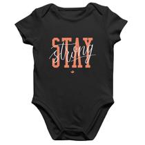 Body Bebê Algodão Stay Strong - Foca na Moda Body Bebê Algodão Stay Strong - Foca na Moda