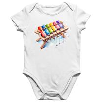 Body Bebê Algodão Xilofone - Foca na Moda