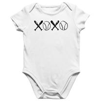 Body Bebê Algodão Xoxo Baseball - Foca na Moda Body Bebê Algodão Xoxo Baseball - Foca na Moda