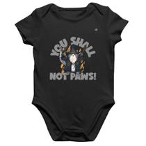 Body Bebê Algodão You shall not paws - Foca na Moda Body Bebê Algodão You shall not paws - Foca na Moda