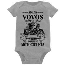 Body Bebê Alguns vovôs jogam bingo, vovôs de verdade andam de motocicleta - Foca na Moda