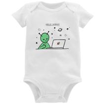 Body Bebê Alien Hello World! - Foca na Moda Body Bebê Alien Hello World! - Foca na Moda