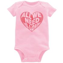 Body Bebê All We Need Is Love - Foca na Moda