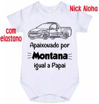 body bebê apaixonado por Montana igual a papai cód 9737 body bebê apaixonado por Montana igual a papai cód 9737