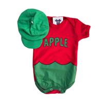 Body Bebe - Apple Maça + Boina - Temático -Mesversário
