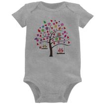 Body Bebê Árvore Corujas - Foca na Moda