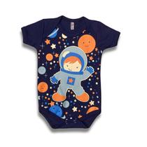 Body Bebe Astronauta Algodão Confortável Body Bebe Astronauta Algodão Confortável