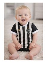 Body Bebê Atlético Mineiro Oficial Premium Sublimado - Torcida Body Bebê Atlético Mineiro Oficial Premium Sublimado - Torcida