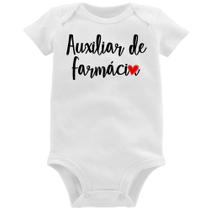 Body Bebê Auxiliar de Farmácia por Amor - Foca na Moda