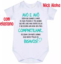body bebê avó e avô vocês serão bisavós cód 9764 body bebê avó e avô vocês serão bisavós cód 9764