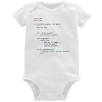 Body Bebê Baby Python Code - Foca na Moda