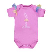 Body Bebê Bailarina Rosa com Tule Body Bebê Bailarina Rosa com Tule