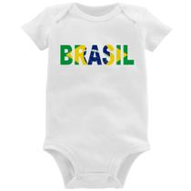 Body Bebê Bandeira Brasil Letras - Foca na Moda Body Bebê Bandeira Brasil Letras - Foca na Moda