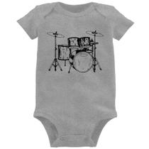 Body Bebê Bateria Música - Foca na Moda