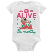 Body Bebê Be Alive Be Healthy - Foca na Moda