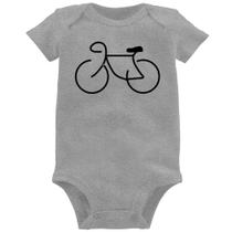 Body Bebê Bicicleta Traços - Foca na Moda