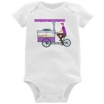 Body Bebê Bike Food - Foca na Moda