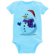 Body Bebê Boneco de neve - Foca na Moda