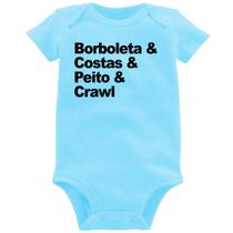 Body Bebê Borboleta & Costas & Peito & Crawl - Foca na Moda