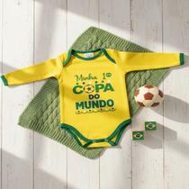 Body Bebe Brasil Minha Primeira Copa Do Mundo Seleção Brasileira Cor:AmareloTamanho:M Body Bebe Brasil Minha Primeira Copa Do Mundo Seleção Brasileira Cor:AmareloTamanho:M