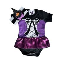 Body Bebe - Bruxinha + Chapeuzinho - Halloween -Temático