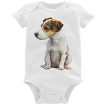 Body Bebê Cachorro Jack Russell Terrier - Foca na Moda Body Bebê Cachorro Jack Russell Terrier - Foca na Moda