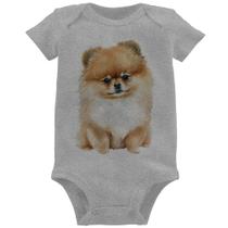 Body Bebê Cachorro Spitz Alemão Lulu da pomerânia - Foca na Moda Body Bebê Cachorro Spitz Alemão Lulu da pomerânia - Foca na Moda