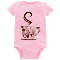 Body Bebê Café Coffee - Foca na Moda