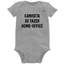Body Bebê Camiseta de fazer home-office - Foca na Moda