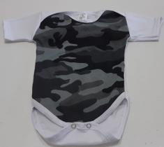 Body bebê camuflado exército verão - Kadu modas