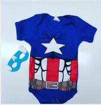 Body Bebê Capitão América Sulakyds