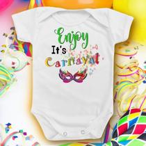 Body Bebê Carnaval Infantil Divertido Enjoy Meninos Meninas Body Bebê Carnaval Infantil Divertido Enjoy Meninos Meninas