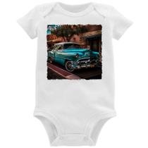 Body Bebê Carro clássico azul - Foca na Moda Body Bebê Carro clássico azul - Foca na Moda