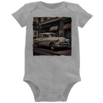 Body Bebê Carro retrô branco - Foca na Moda Body Bebê Carro retrô branco - Foca na Moda