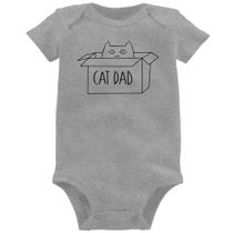 Body Bebê Cat Dad - Foca na Moda