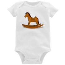 Body Bebê Cavalinho De Pau - Foca na Moda