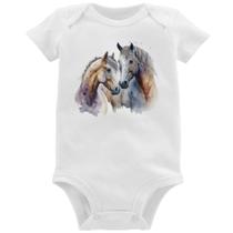Body Bebê Cavalo e Égua - Foca na Moda
