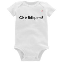 Body Bebê Cê é fidiquem - Foca na Moda