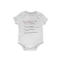 Body Bebê Code Java Try to Sleep - Branco - P Body Bebê Code Java Try to Sleep - Branco - P