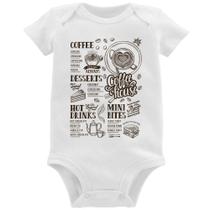 Body Bebê Coffee House Vintage - Foca na Moda