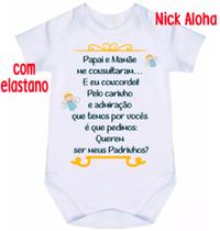 body bebê convite padrinhos cód 1935