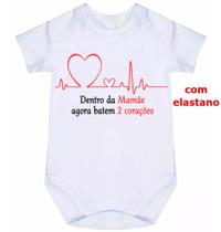 body bebê dentro da mamãe agora batem 2 corações cód 1715