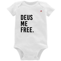 Body Bebê Deus me free - Foca na Moda