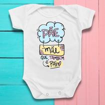 Body Bebê Dia Das Pae Mãe Que Também É Pai Roupinha Infantil Body Bebê Dia Das Pae Mãe Que Também É Pai Roupinha Infantil