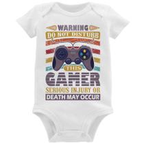 Body Bebê Do Not Disturb This Gamer - Foca na Moda Body Bebê Do Not Disturb This Gamer - Foca na Moda
