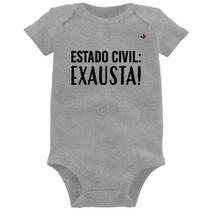 Body Bebê Estado civil: Exausta! - Foca na Moda