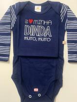 Body Bebê Eu Amo Minha Dinda Muito, Muito 09 a 12 Meses G