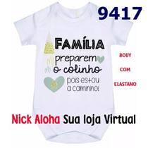 Body bebê família preparem o colinho anunciar gravidez cód 9417 Body bebê família preparem o colinho anunciar gravidez cód 9417