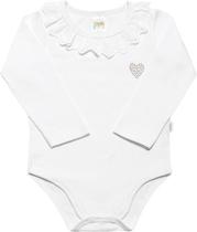 Body Bebe Feminino Branco Tam M6-9 meses Dicanela Body Bebe Feminino Branco Tam M6-9 meses Dicanela